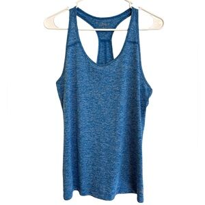 2/$15 BCG Blue Heathered Racerback Athletic Tank Top | Size Small